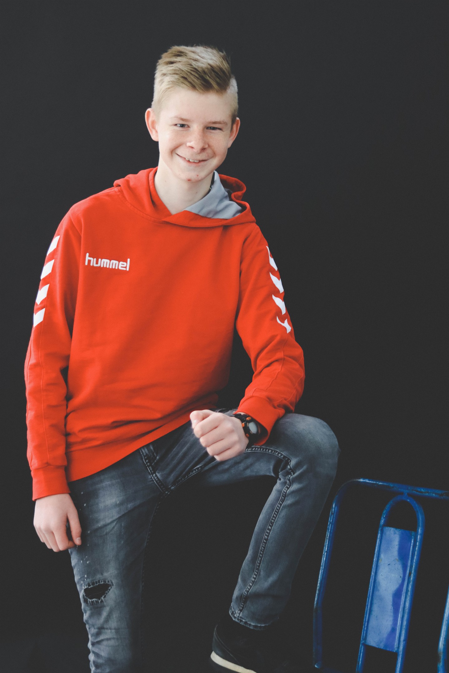 Portretfoto op groter formaat